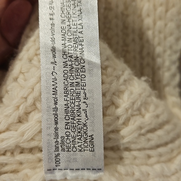 Zara cream chunky cable knit sweater size M 2022 A\W collection - Picture 8 of 14